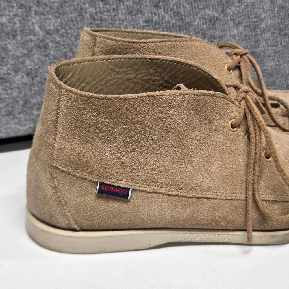 Todd Snyder x Sebago Docksides Mens 10.5M Tan Suede Chukka Moc Toe Boat Shoes